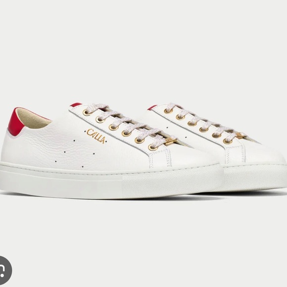 calla Shoes - CALLA Star White and red sneakers